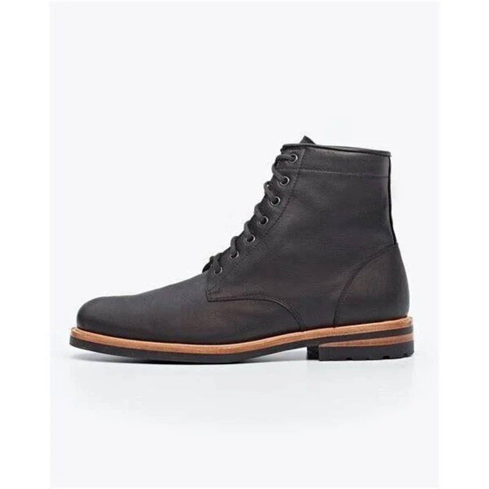 NISOLO MEN'S ALL WEATHER ANDRES SUEDE BOOTS BLACK SZ‎ 11.5 $280 NIB